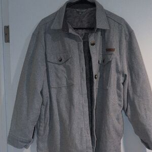 Simply Southern Men's Gray Shirt Jacket